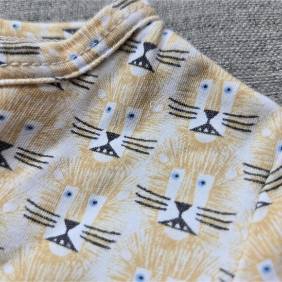 Lila And Hayes Pima Cotton 6-9 Month Footie Pajamas Lion Print - Picture 6 of 6